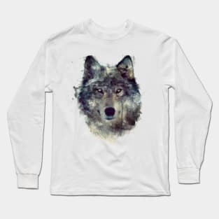 Wolf face animals Long Sleeve T-Shirt